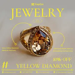 Jewelry display Diamond ring show simple style