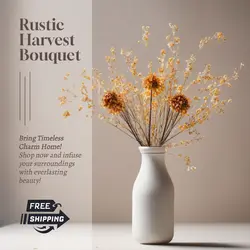 E-Commerce Household Dried Flower and Vase Hero Image