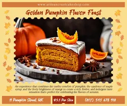 Food Autum Cake New Menu Facebook Post