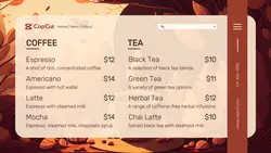 Coffee Shop Special Menu Twitter Post