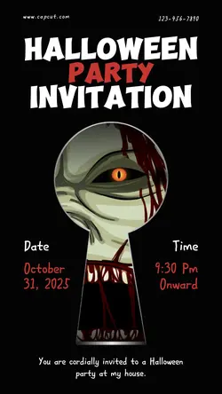 Halloween Party Invitation Instagram Story