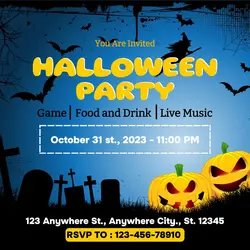 Halloween Party Instragram Post