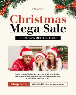 Christmas Sale Promotion Instagram Post