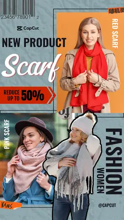 SCARF FASHION PRODUCT INSTAGRAM MINIMALIST