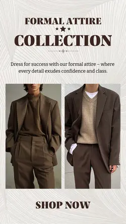 Fashion Industry - Instagram Formal Attire - Instagram Story