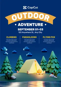 Non-Marketing: Camp Outdoor Poster