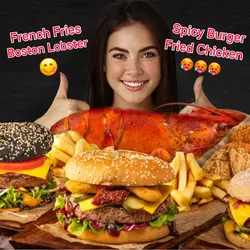 Different Food Review Youtube Thumbnail 