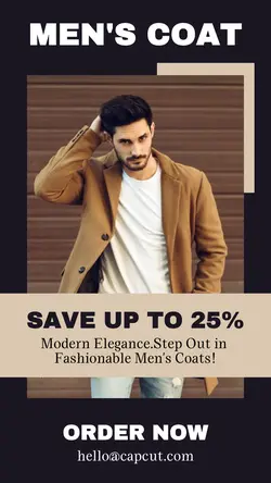 Men's Coat Promotion Instagram Story