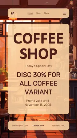 Coffee Shop Special Promotion Tiktok Post