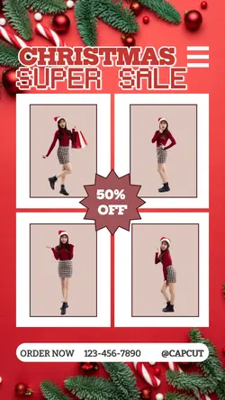 christmas sale instagram story