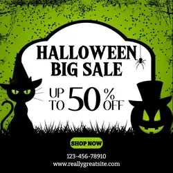Halloween Sale Instagram Post