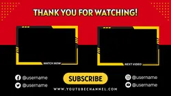 End Screen Youtube Template