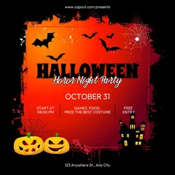 Halloween Night Party Instagram Post