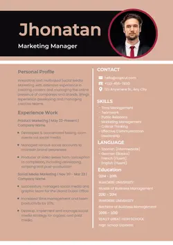 Resume Marketing Manager