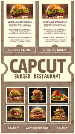 food and Beverage sales promotion instagram story burn beef