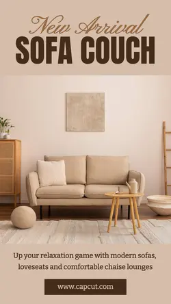 Furniture Sofa Couch Sale Instagram Story