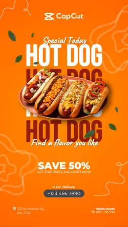 Special Today Hot Dog Instagram Story