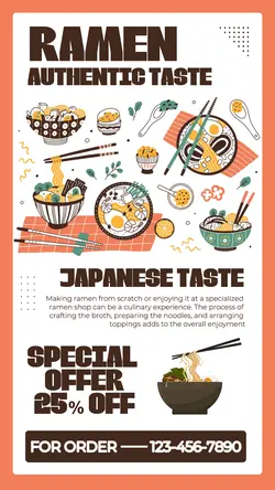 Food Ramen Japanese Taste Instagram Story