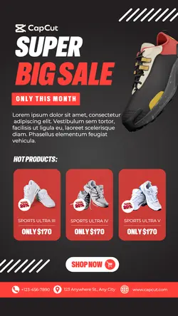 Super Big Sale Shoes Template