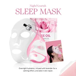 E-commerce Beauty Product Callout Sleep Mask Aesthetic Pink
