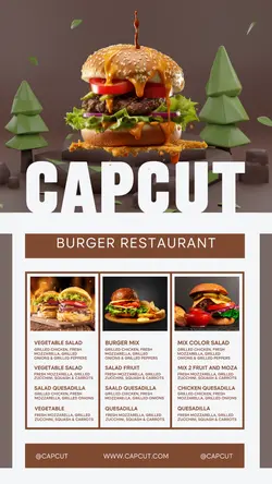 food and Beverage sales promotion instagram story burn beef