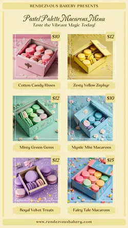 Food Macaron Price List Instagram Story