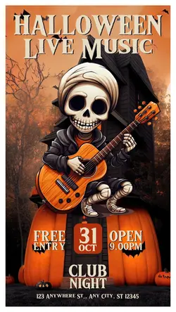 Halloween Live Music Event Instagram Story