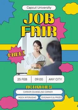 Non-Marketing Campus Event Green Aesthetic 