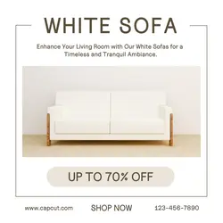 White Sofa Promotion Instagram Post
