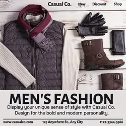 Fashion Casual Men's Display Instagram Post