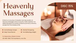 Heavenly Massages Discount Promotion Twitter Post