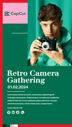 Retro Camera Gathering - IG Story Template 