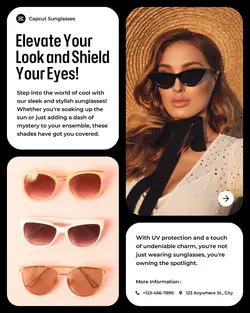 Fashion Sunglasses Product Instagram Portrait