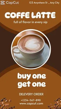 coffe latte discount instagram story