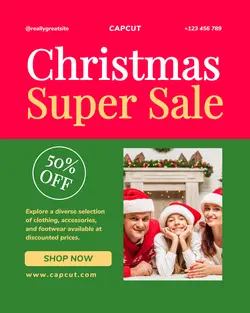 Christmas Sale Promotion Instagram Post