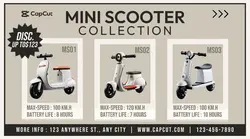 Minimalist Scooter Promotion Facebook Ad