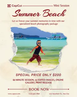SUMMER BEACH MINI SESSION IG PORTRAIT