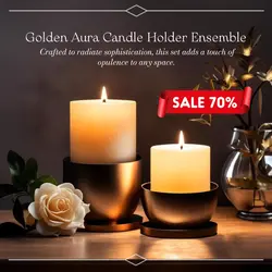 E-commerce Household Candle Holder Product Display