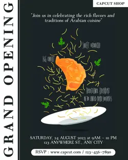 Food Arabian Resto Grand Opening Instagram Portrait