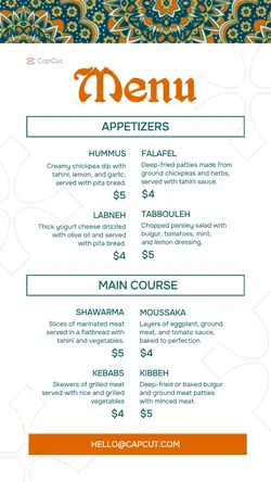 Food & Beverages Middle Eastern Food