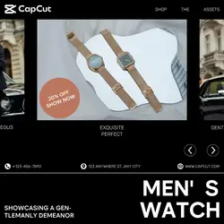 Jewelry Watch Promotion Minimalist