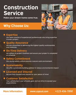 Construction Service Instagram Portrait