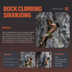 simple extreme sport promotion instagram post