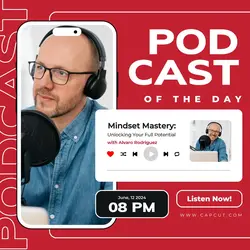 Red Modern Podcast Event Instagram Post