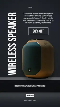 Electronic Speaker Sale Instagram Story