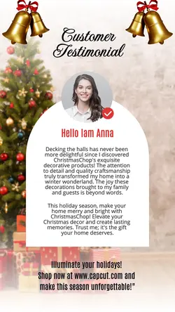 Christmas Shop Customer Testimonial Instagram Stor