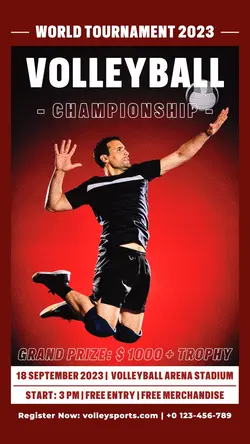 Other Volleyball Tournament Poster TikTok Post