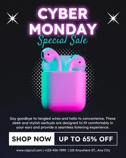 Cyber Monday Promotion Instagram Potrait