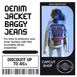 Fashion Jeans Display Product Instagram Post