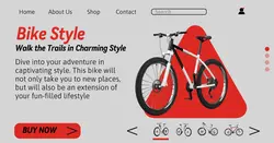 Fashion Industry Bicycle UI Desain